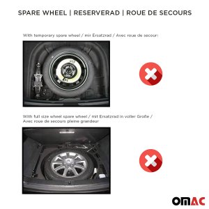 Hyundai Kona Lower Trunk Mat - Omac - Proline TPE - Black - 2018-2023 Hyundai Kona Lower Trunk Mat - Omac - Proline TPE - Black - 2018-2023